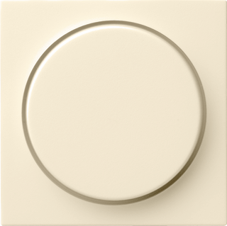 GIRA inzetplaat knop+dimmer ST55 creme wit glanzend