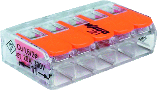 Wago lasklem compact 5x4mm 25 st