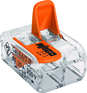 Wago lasklem compact 2x4 mm 100 st