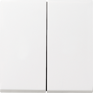 GIRA wip 2x schakelaar serie ST55 zuiver wit glanzend