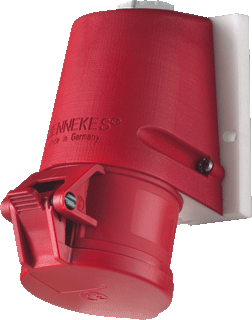 CEE contactdoos krachtstekker 32A rood 5-polig 400V