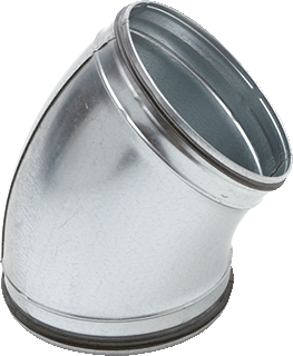 Spiralo Air bocht 45gr 125 mm tbv luchtkanaal rond