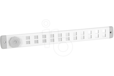 Schuifrooster BOLD-line 370x40 mm wit aluminium (SZ)