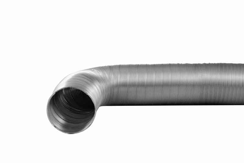 Semidec flexibele buis 152mm 3,0 mt aluminium schroefvormig