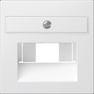 GIRA inzetplaat RJ45 ST55 zuiver wit glanzend