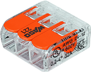 Wago lasklem compact 3x4mm 50 st