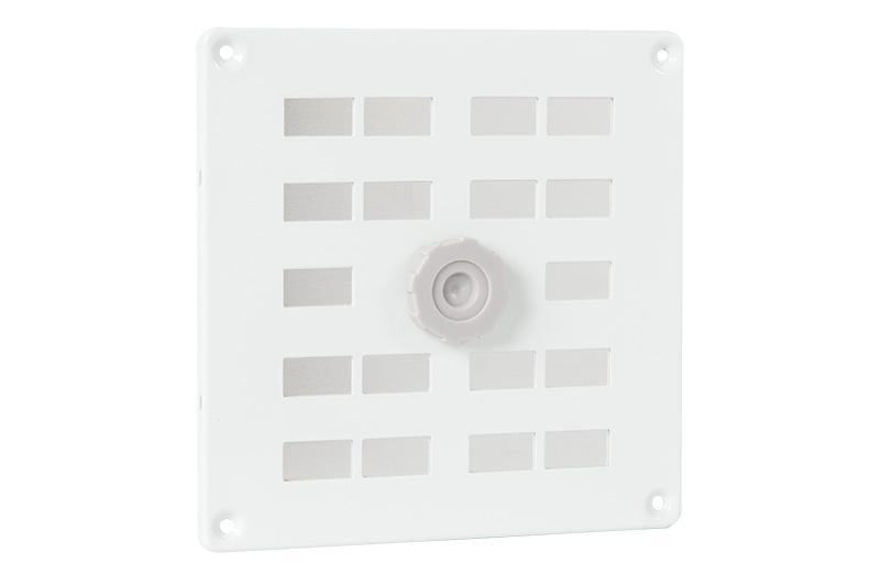 Schuifrooster 160x160 mm wit aluminium