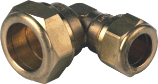 VSH Messing knel knie 15x12 mm verlopend