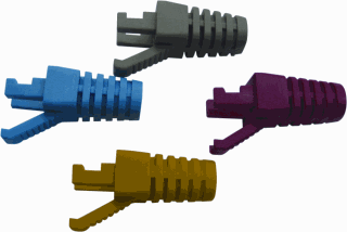UTP tule RJ45 zwart 10 st tbv RJ45 connector