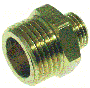 VSH Messing verloopnippel 3/4x1/2mm buitendraad