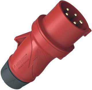 CEE krachtstekker 32A rood 5-polig 400V