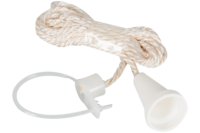 Trekkoord lichtgevend 1,5 mt wit