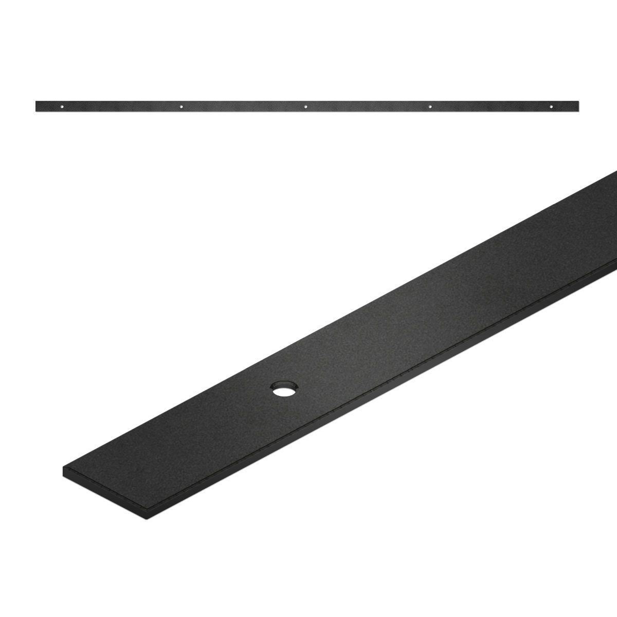 TH schuifdeurrails 150 cm zwart