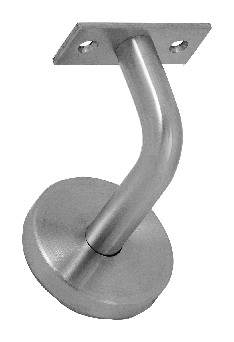 TH leuninghouder 75x64 mm RVS geborsteld rozet vlak zadel