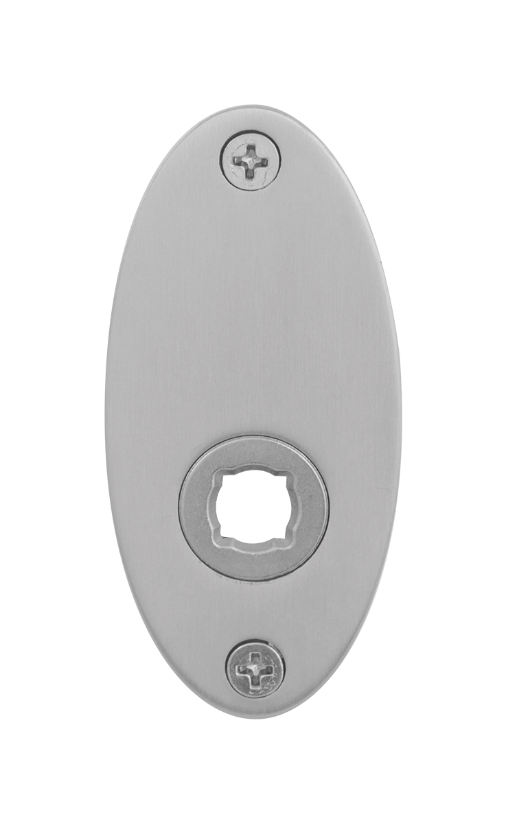 TH ovaal plat rozet li/re 80x38x2mm rvs geborsteld