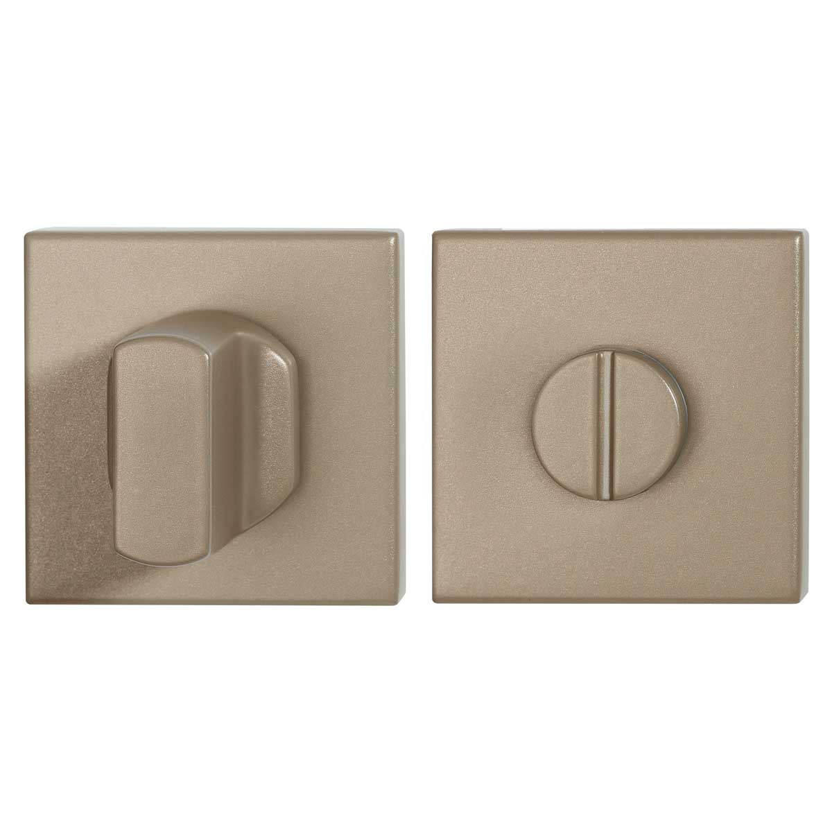 TH toiletgarnituur 50x50x8 mm Champagne blend vierkant stift 8 mm