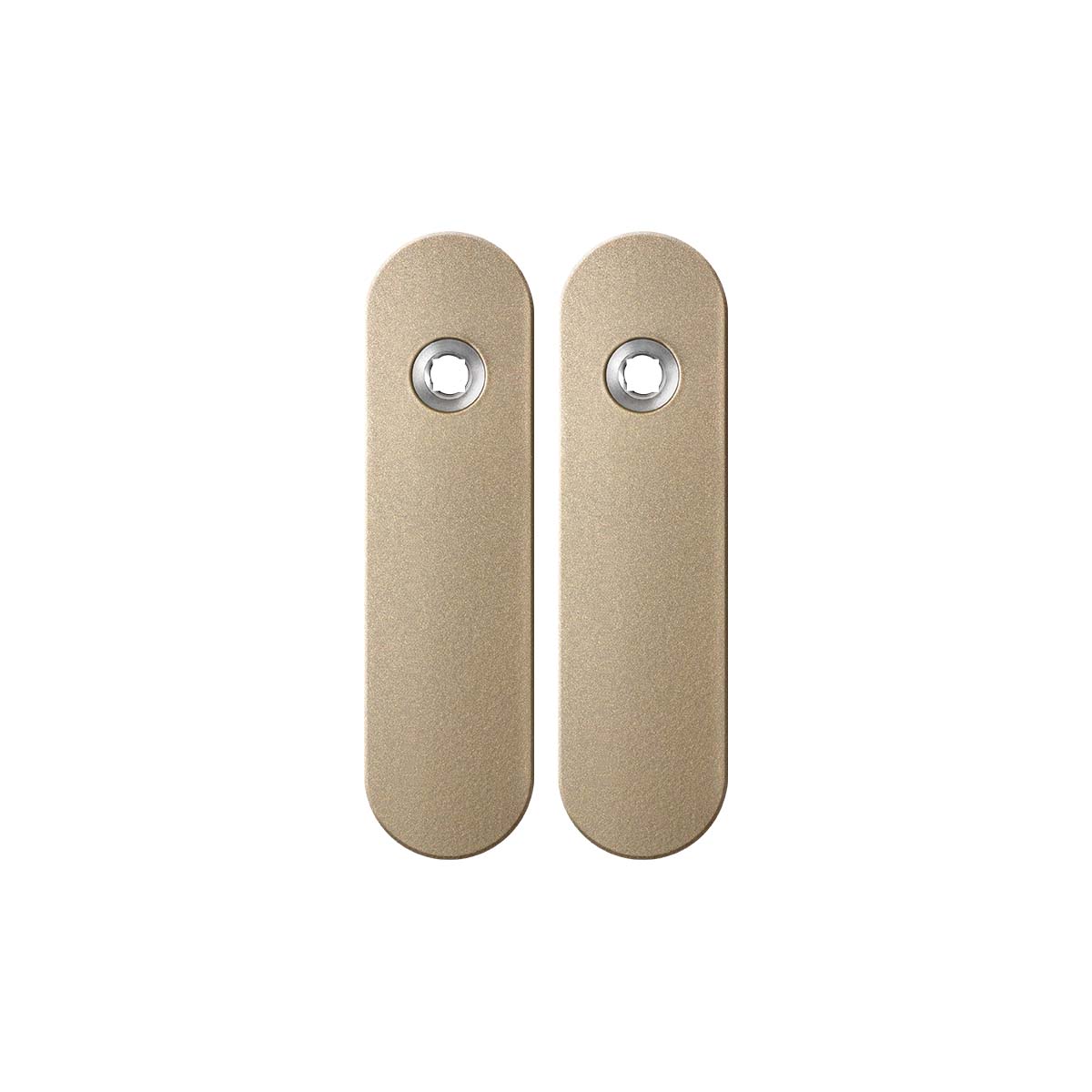 TH kortschild paar 169x46x8,5mm Champagne blend blind afgerond