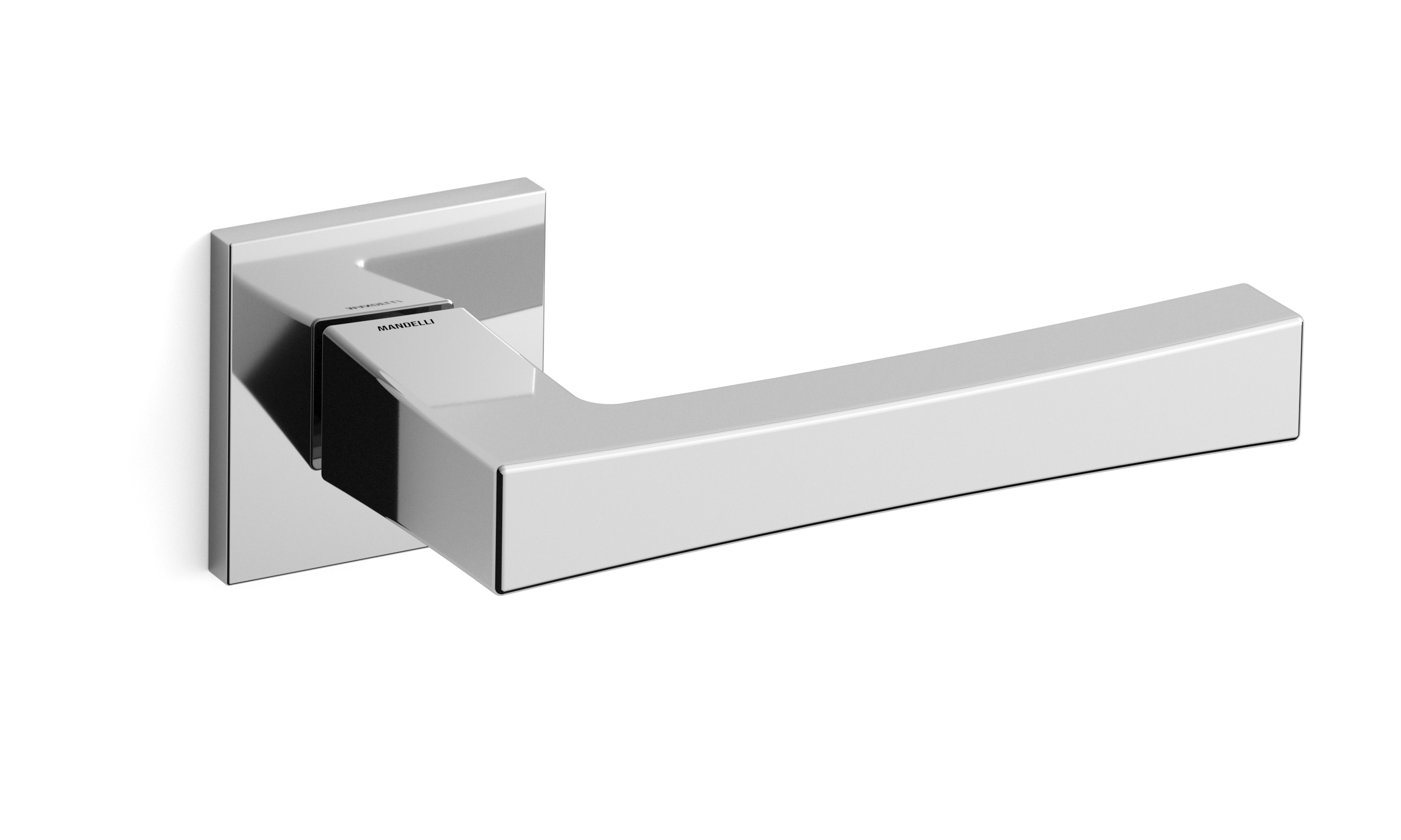 TH Telis deurkruk paar 50x50x6 mm Chrome op rozet