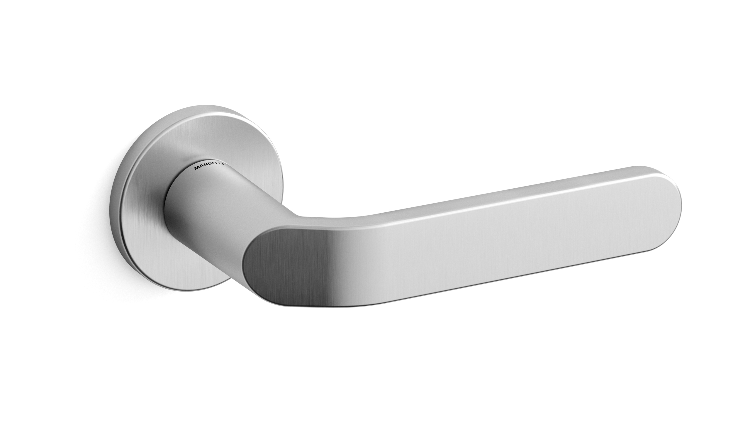 TH Callas deurkruk paar 51x6 mm Mat chroom op rozet