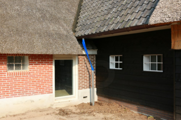 Tijdelijke HWA slang 80 mm blauw flexibel (VZ)