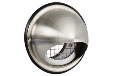 Buitenrooster bol 100 mm rvs (SZ)