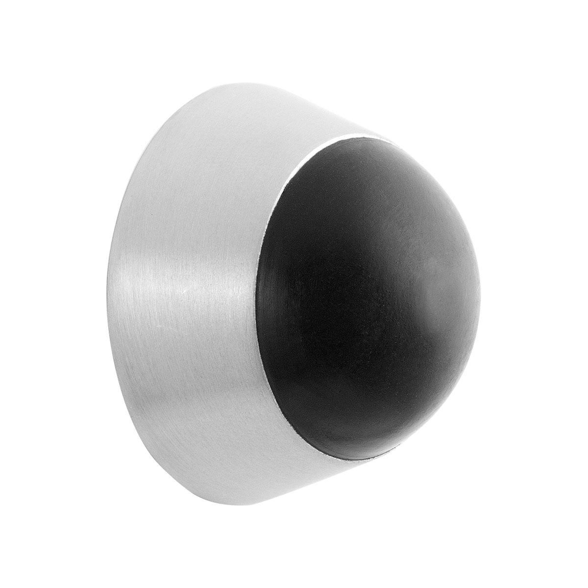 TH deurstopper rond 37,5x25 mm rvs geborsteld