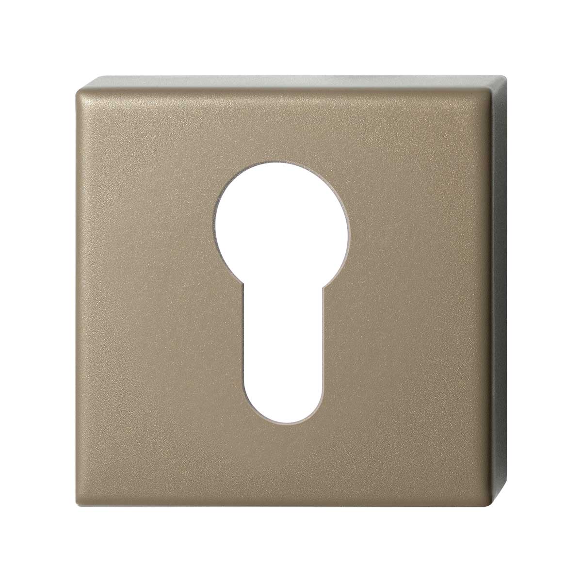 TH cilinderrozet vierkant 50x50x8mm Champagne blend