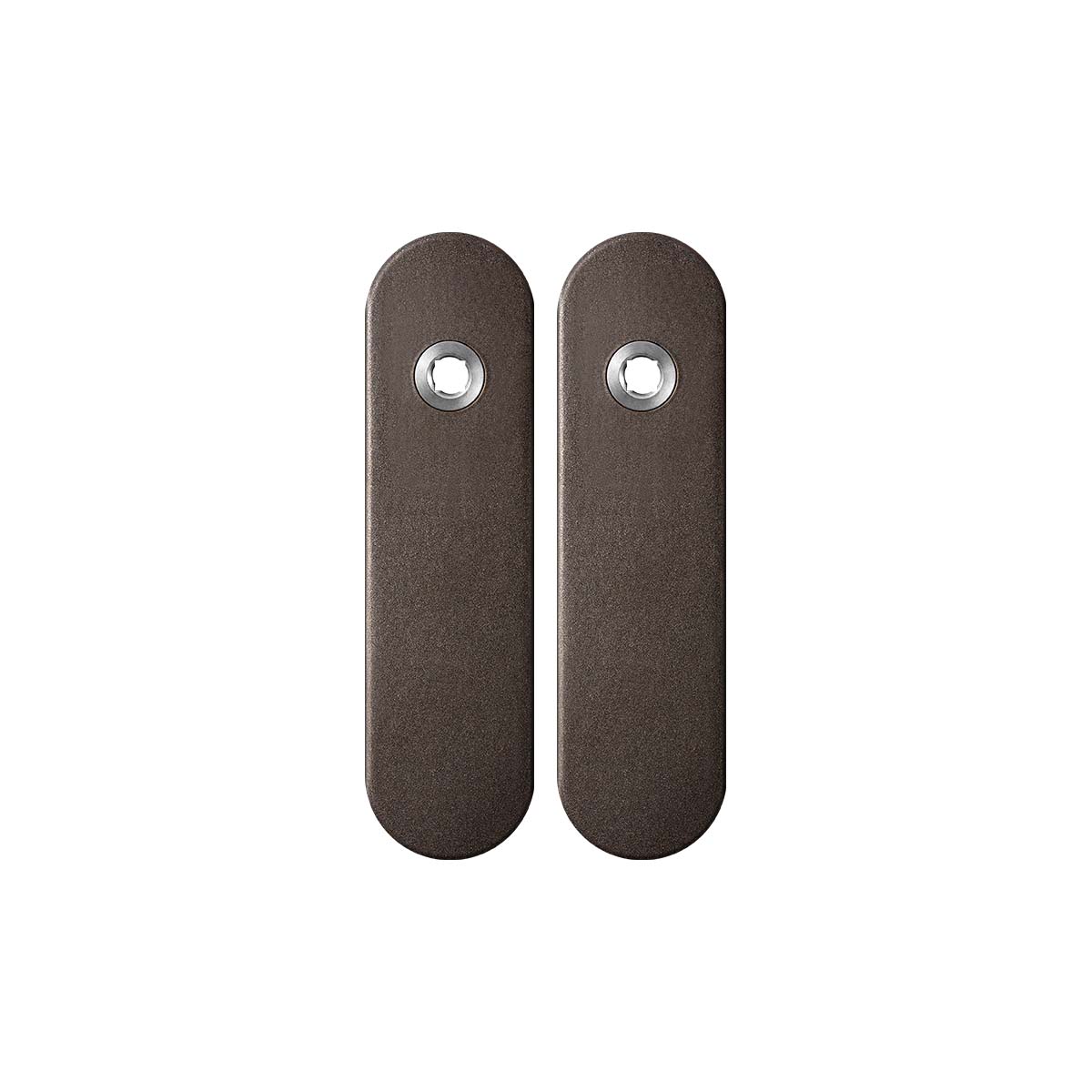 TH kortschild paar 169x46x8,5mm Dark blend blind afgerond