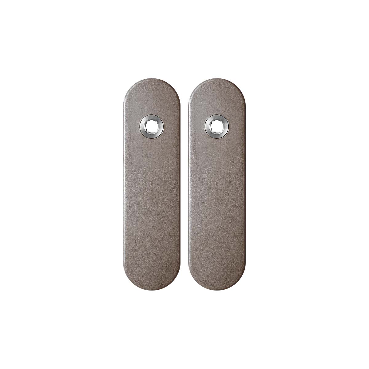 TH kortschild paar 169x46x8,5mm Mocca blend blind afgerond