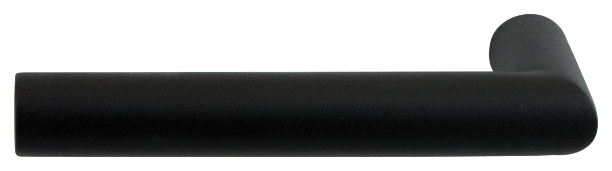 TH Toi L-haaks deurkruk li/re 19 mm zwart
