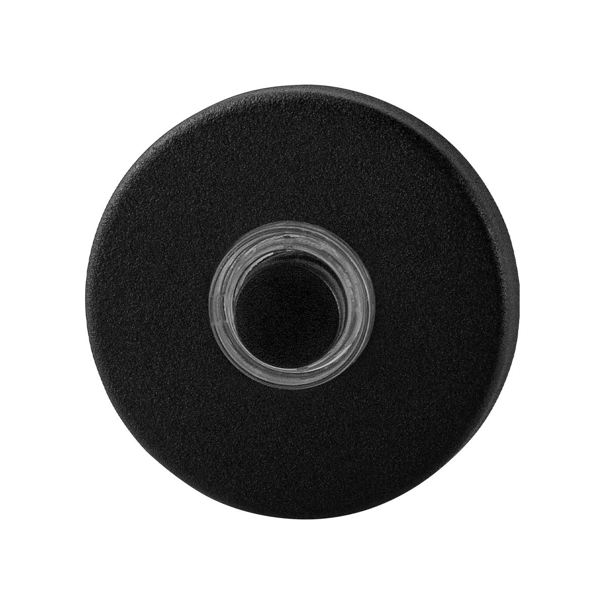 TH ronde deurbel 50x8 mm Zwart incl zwarte button