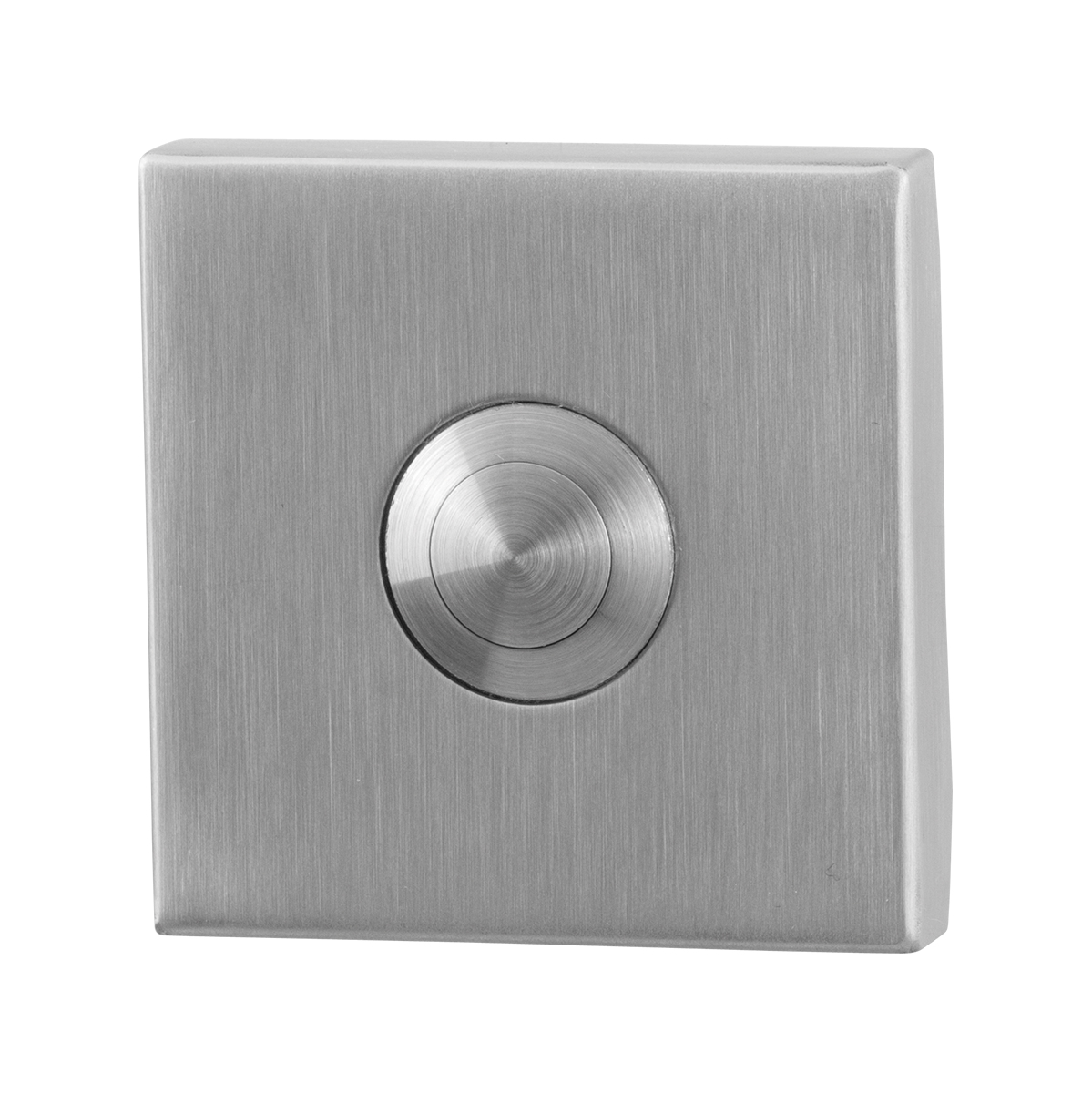 TH deurbel vierkant 50x50x8 mm RVS geborsteld incl RVS button