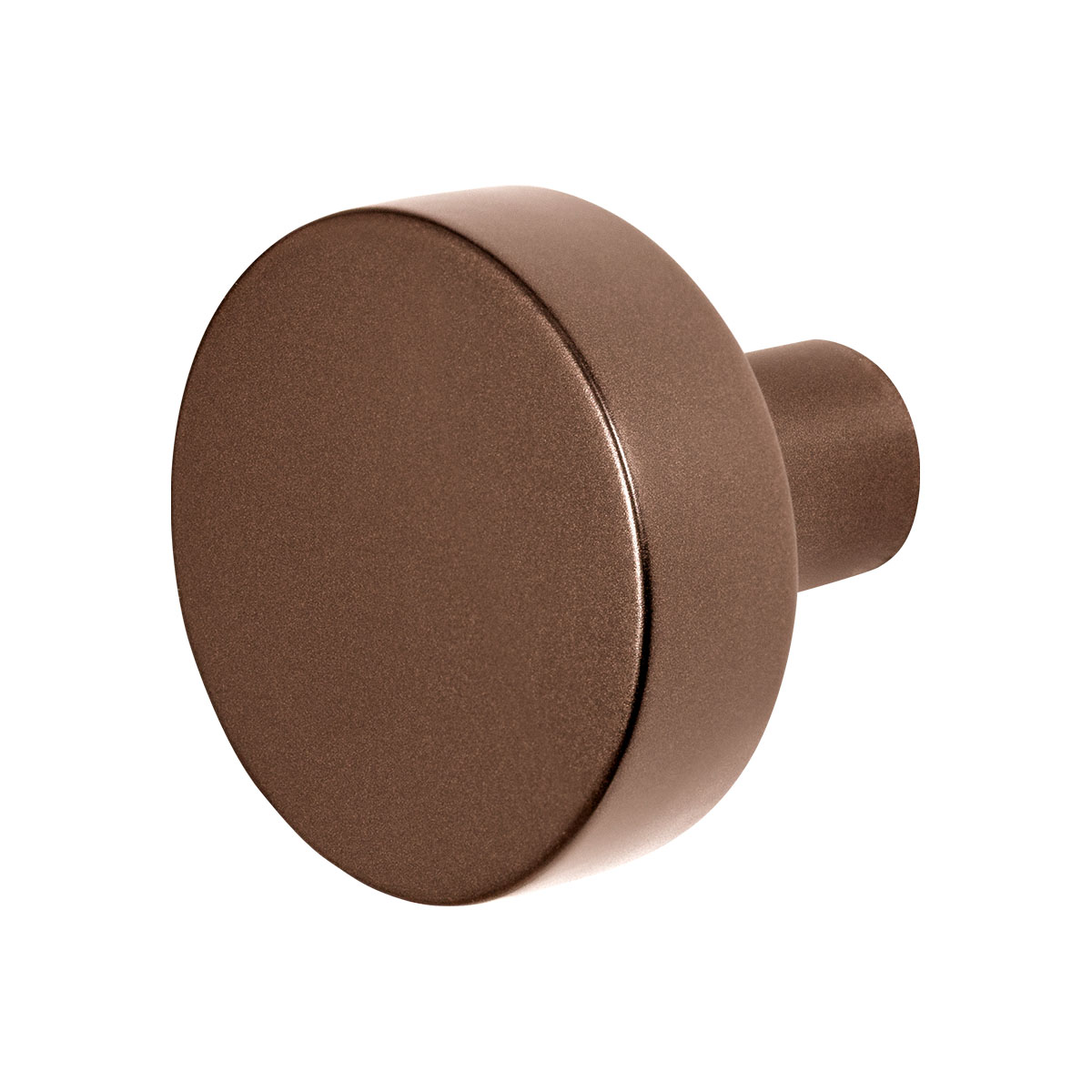 TH vlakke knop draaibaar 52x16 mm Bronze blend + krukstift