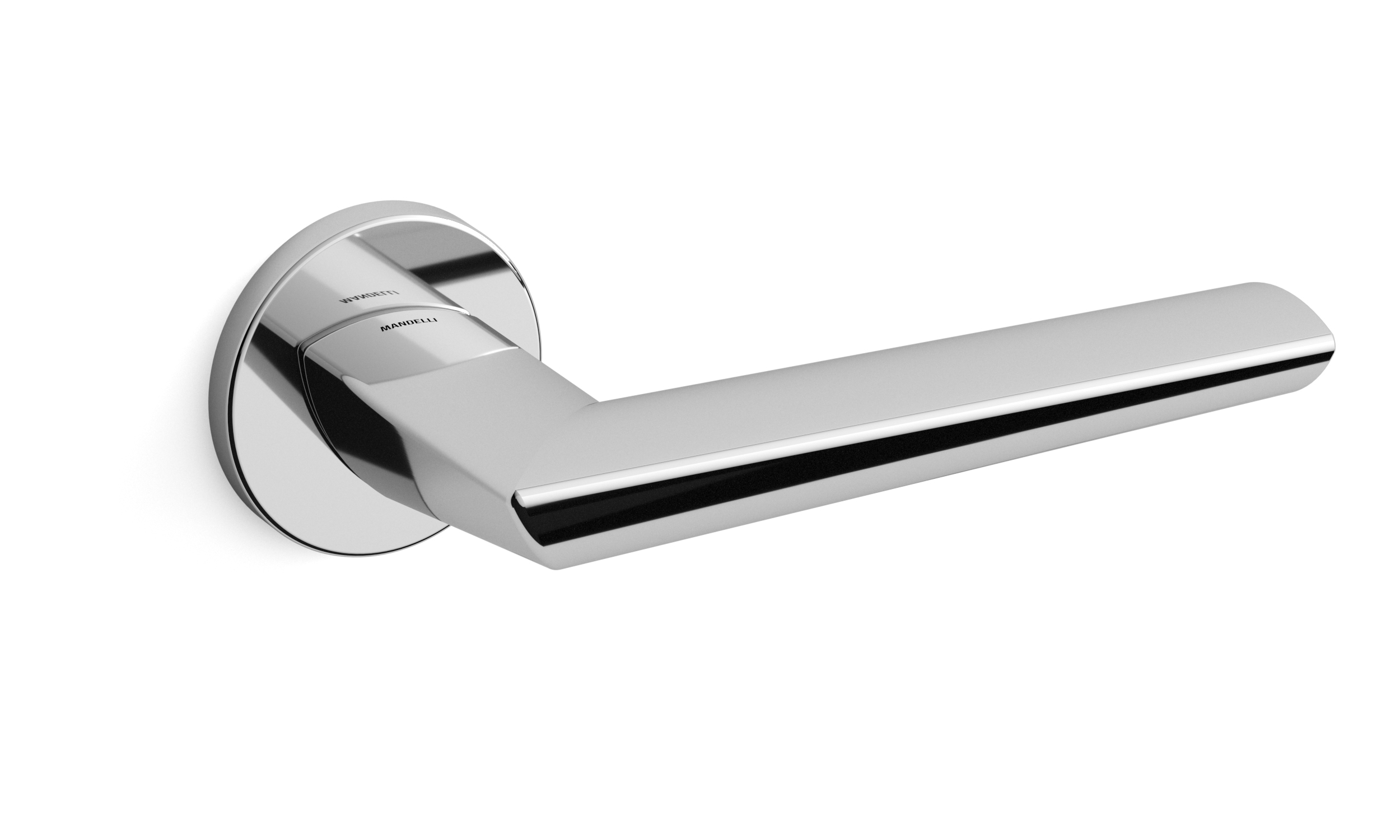 TH Isi deurkruk rechts 51x6 mm Chrome op rozet