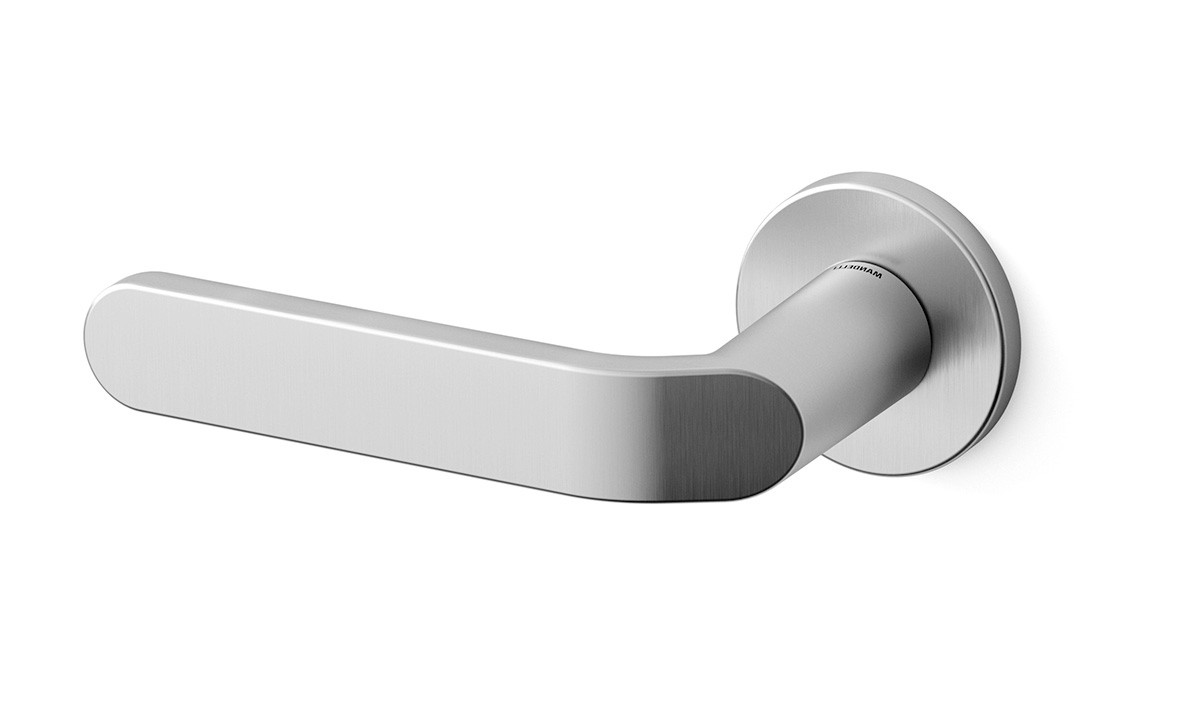 TH Callas deurkruk links 51x6 mm Mat chroom op rozet