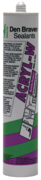 Zwaluw acryl-W 310 ml plasto-elast afdicht. kit grijs (VZ)