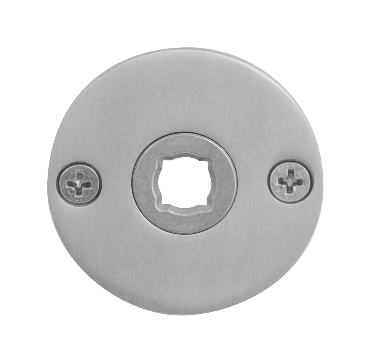 TH ronde platte rozet 50x2 mm rvs geborsteld