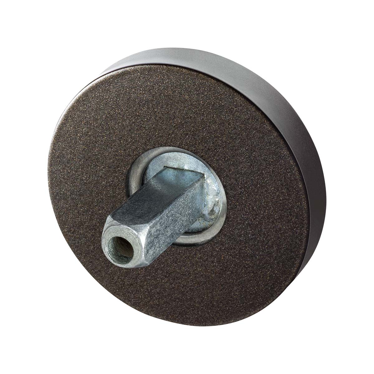 TH rozet rond 50x8 mm Dark blend + knopvastzetter