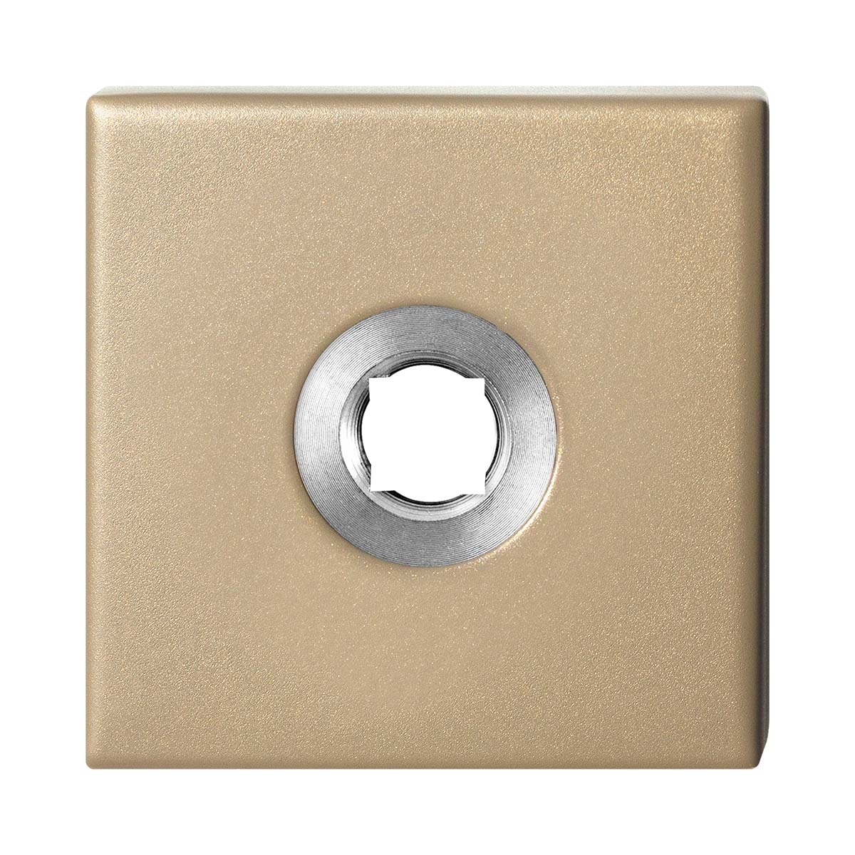 TH click rozet links 50x50x8 mm Champagne blend vierkant