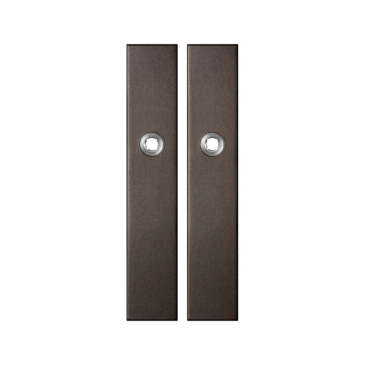 TH langschild paar 218x40x8,5mm Dark blend blind afg rechthoekig