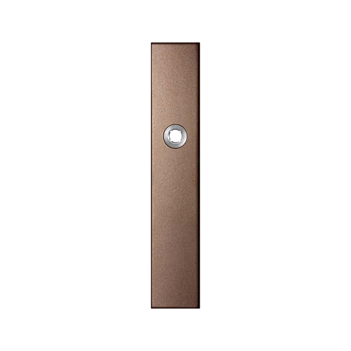 TH langschild rechts 218x40x8,5mm Bronze blend blind afg rechthoekig