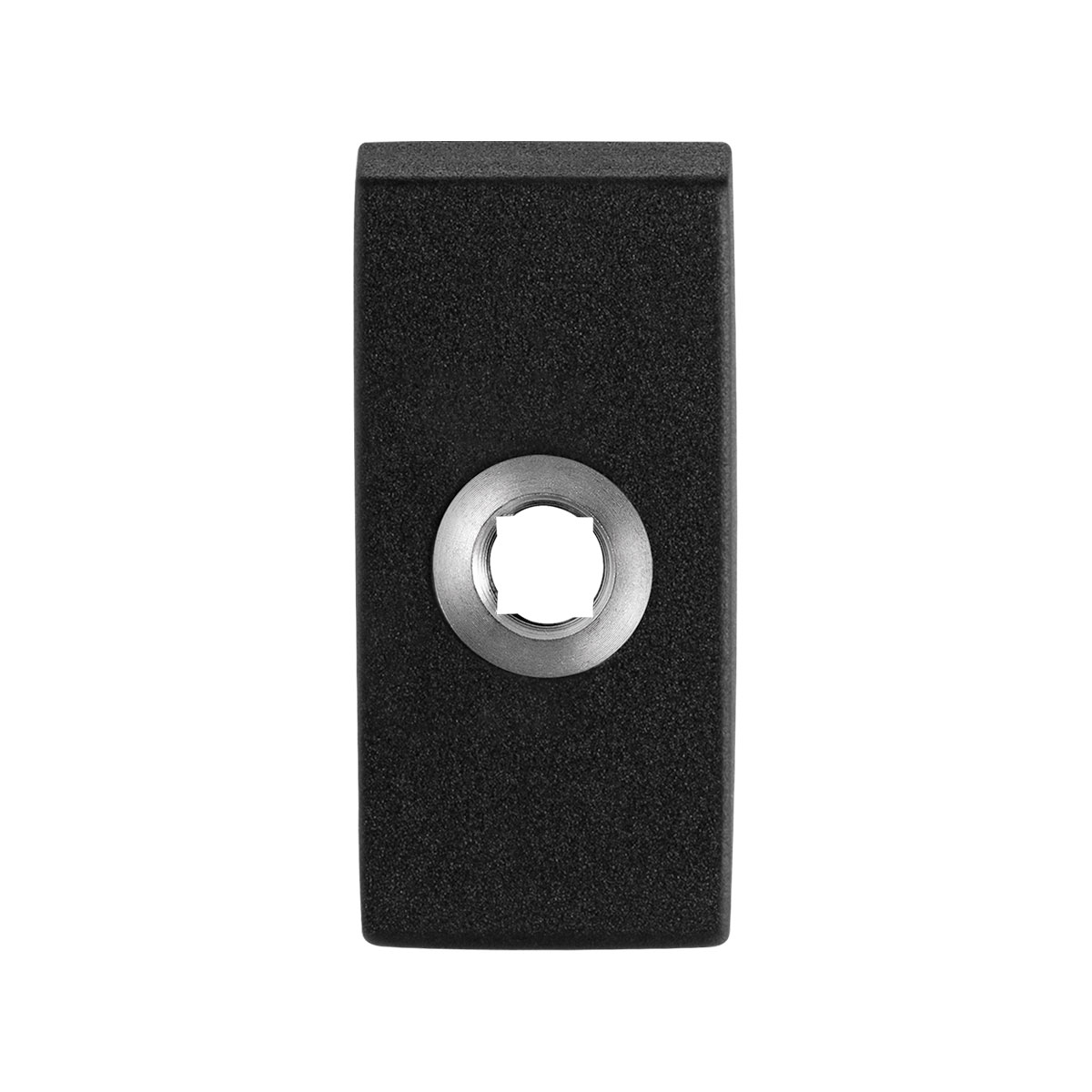 TH click rozet paar 70x32x10 mm Zwart rechthoekig