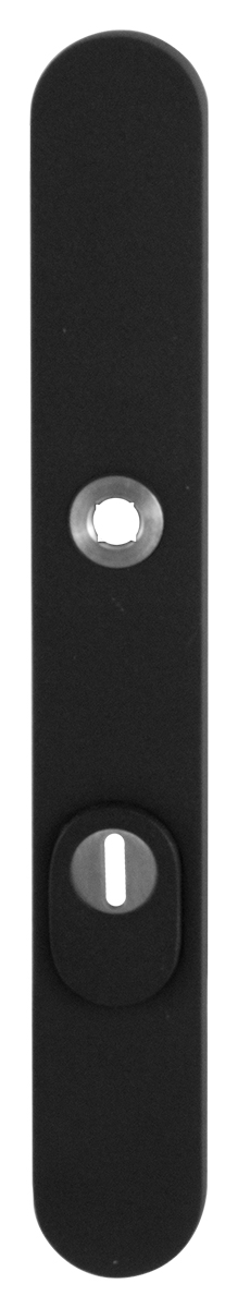 TH vh buitenschild PC72 257x35x11mm Zwart afgerond smal massief SKG3