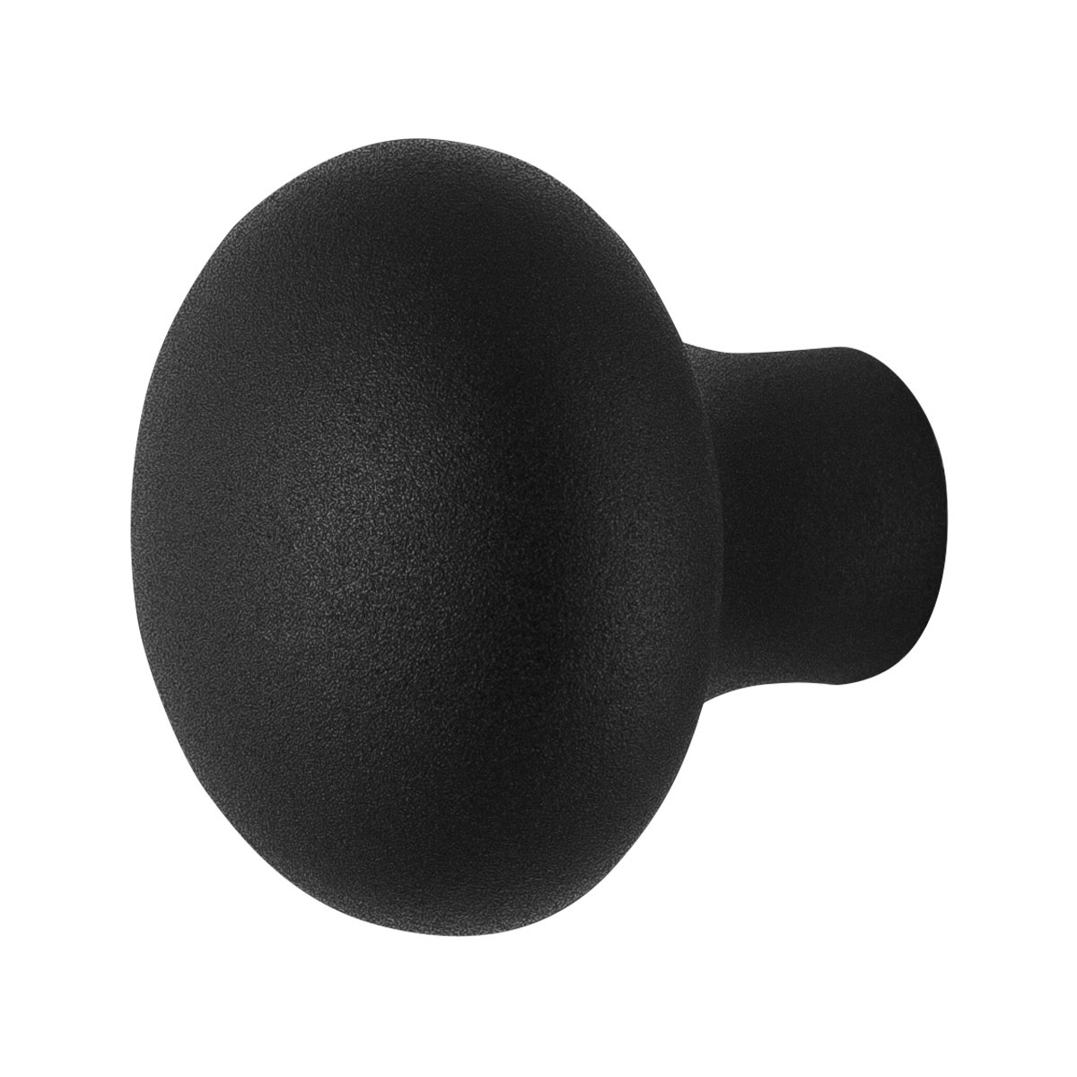 TH paddenstoel knop 52 mm Zwart vast inc metaalschroef M10