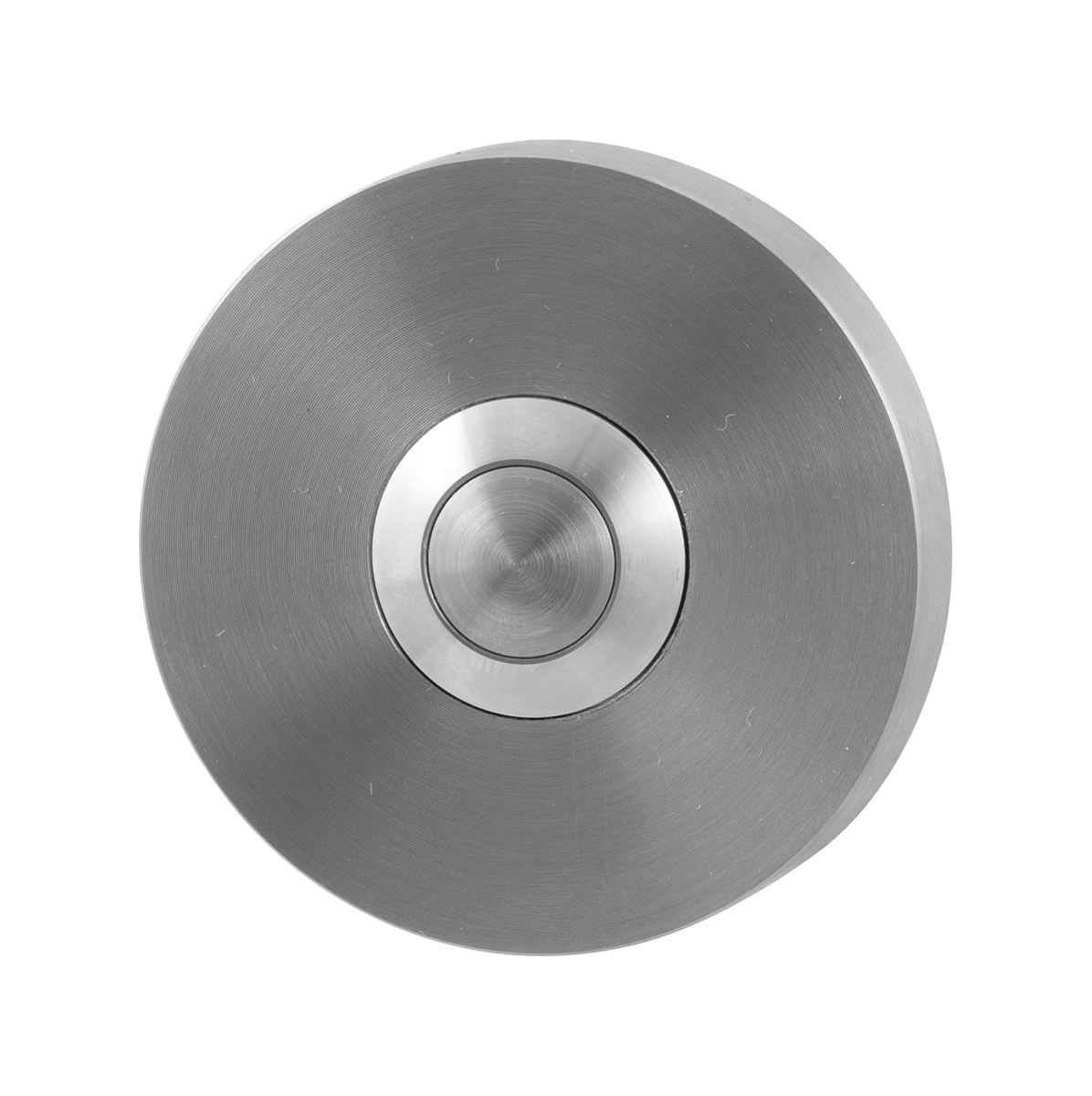 TH deurbel rond 50x8 mm RVS geborsteld incl RVS button