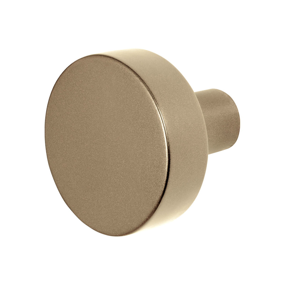 TH vlakke knop draaibaar 52x16 mm Champagne blend + krukstift