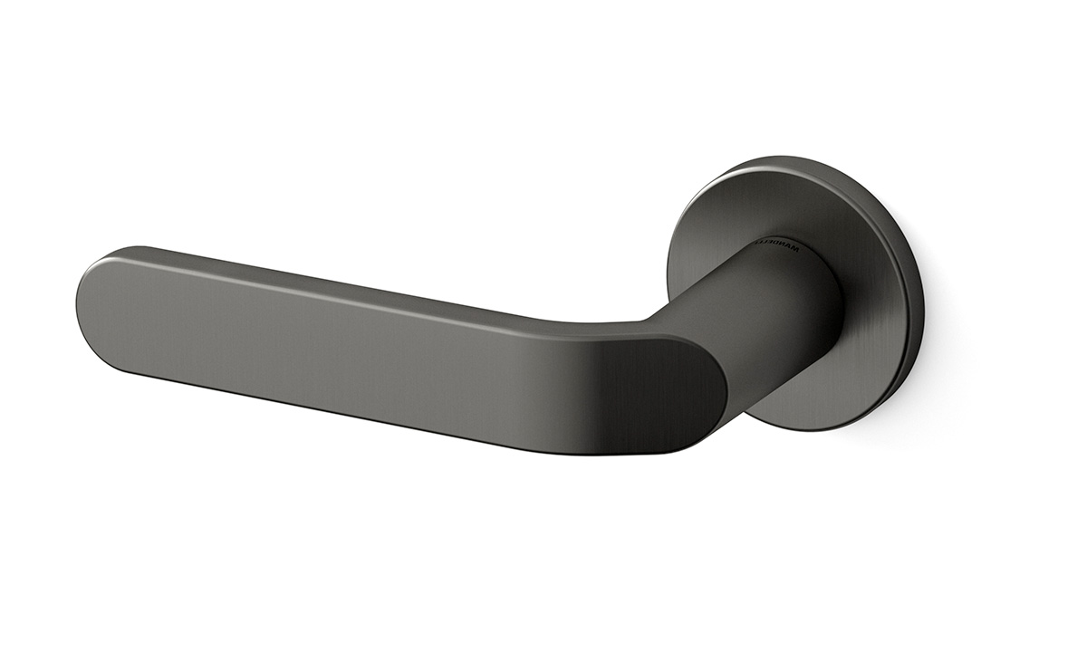 TH Callas deurkruk links 51x6 mm Grafiet op rozet
