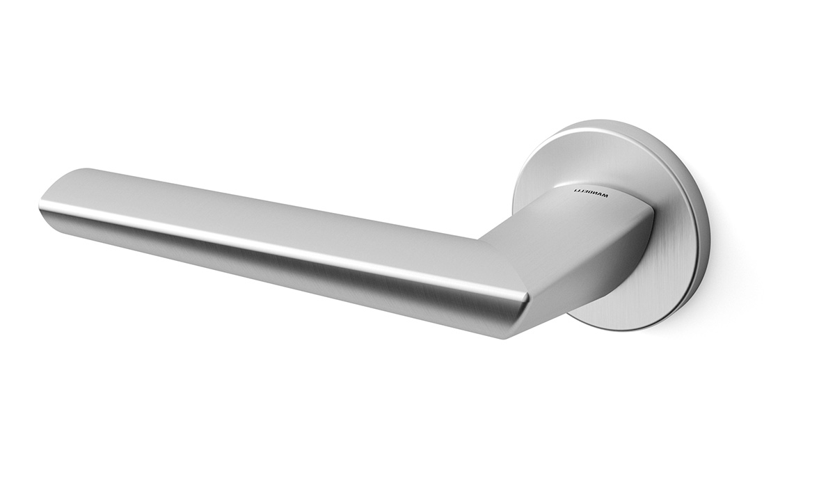 TH Isi deurkruk links 51x6 mm Mat chroom op rozet