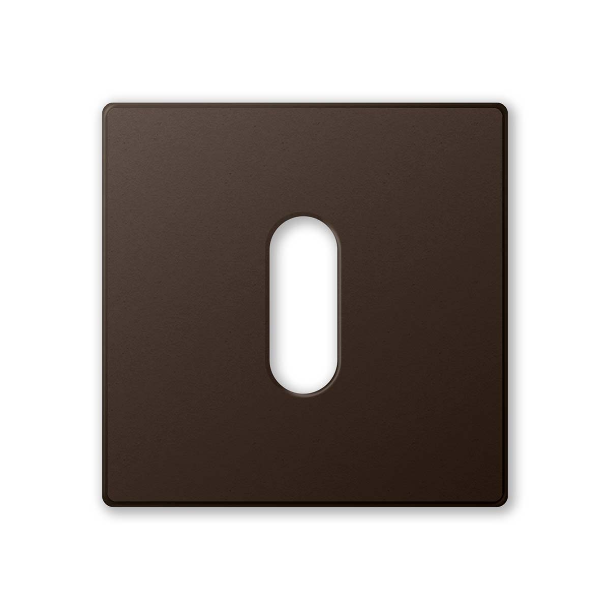 TH sleutelrozet 50x50x6 mm Antiek brons