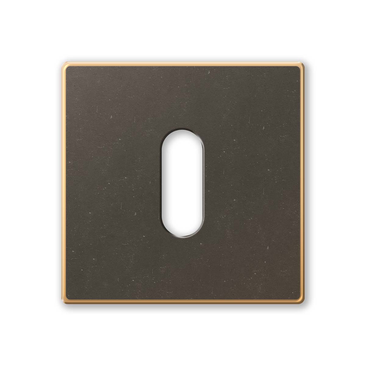 TH sleutelrozet 50x50x6 mm Imperial brons